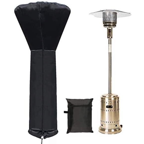 Gas Patio Standing Heater Cover with Zipper for Home Outdoor Garden Treasure 87”